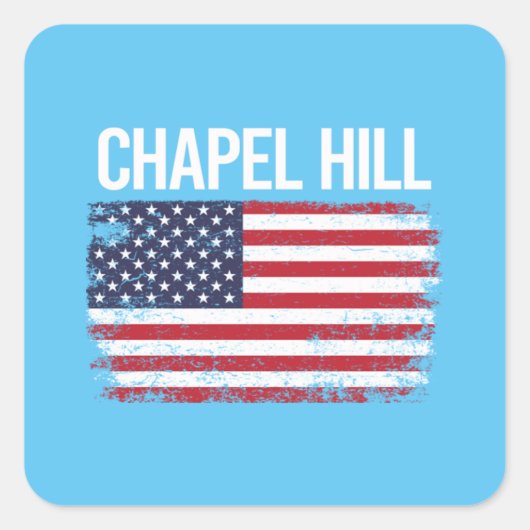 The American Flag Chapel Hill スクエアシール (正面)