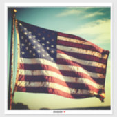 The American Flag – Emblem of Freedom and Resolve シール (シート)