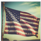 The American Flag – Emblem of Freedom and Resolve シール (正面)