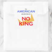 The American People Bow to No king スクエアシール (バッグ)