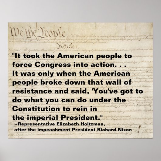 The American People Force Congress to Act Protest ポスター (正面)