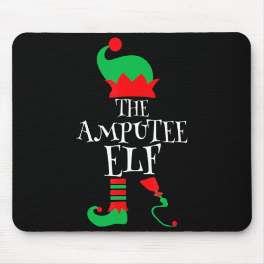 The Amputee Elf Christmas Funny Limb Surgery Joke マウスパッド (正面)