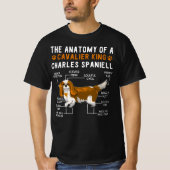 The Anatomy Of A Cavalier King Charles Spaniell Tシャツ (正面)