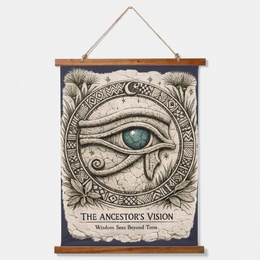 The Ancestor's Vision | ホルスの目 吊り下げ型タペストリー (正面)