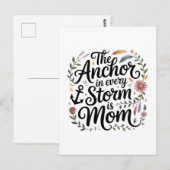 The Anchor In Every Storm Is Mom ポストカード (正面/裏面)