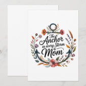 The Anchor In Every Storm Is Mom 招待状 (正面/裏面)