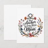 The Anchor In Every Storm Is Mom 招待状 (正面/裏面)