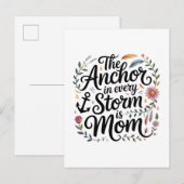 The Anchor In Every Storm Is Mom 案内ポストカード (正面/裏面)