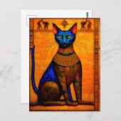 The Ancient Egyptian Cat Bastet ポストカード (正面/裏面)