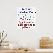The Ancient Egyptians Used Slabs Of Stone - Histor ポスター (キッチン)