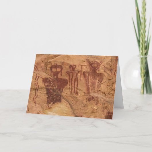 "The Ancients", Sego Canyon Utah Pictograph カード (正面)