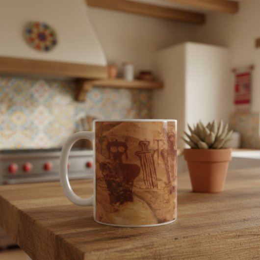 "The Ancients", Sego Canyon Utah Pictograph コーヒーマグカップ