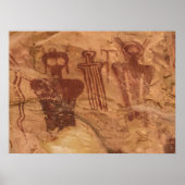 "The Ancients", Sego Canyon Utah Pictograph ポスター (正面)