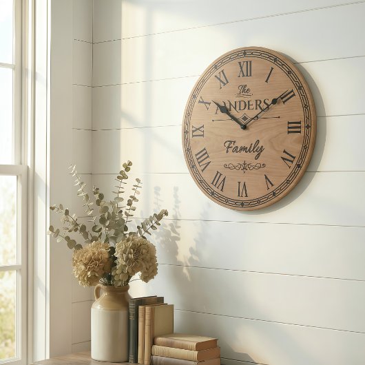 The ANDERS Family Wall Clock  ラージ壁時計