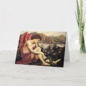 The Angel with the Serpent Fine Art Greetings Card カード (正面)