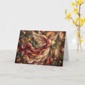 The Angel's Christmas Vigil Christmas Card カード (黄色い花)