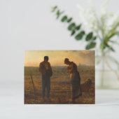 The Angelus, 1857-1859 by Jean-Francois Millet ポストカード (スタンド正面)