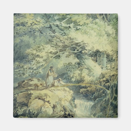 The Angler, 1794 (グラファイト上の紙) マグネット (正面)