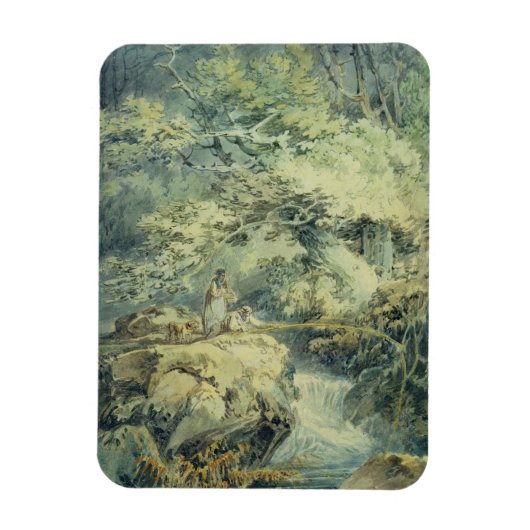 The Angler, 1794 (グラファイト上の紙) マグネット (縦)