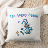 The angry rabbit  クッション (ブランケット)