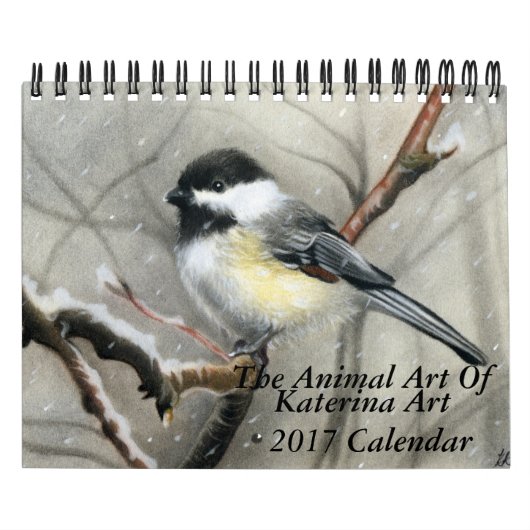 The Animal Art of Katerina Art 2017ウォールカレンダー カレンダー (カバー)