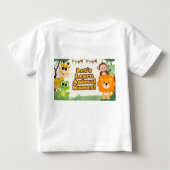 The animal kids design romantic  ベビーTシャツ (裏面)