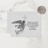 The Anjel 飛んでいる After Frinyサンキューカード ノートカード (正面/裏面インサイチュ)