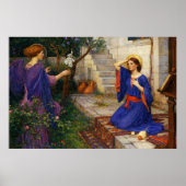 The Annunciation by John William Waterhouse ポスター (正面)