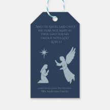 The Annunciation Gift Tag – Angel Gabriel and Mary