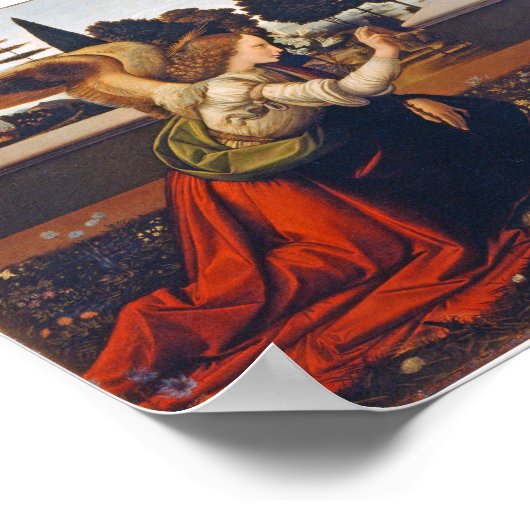 The Annunciation, Leonardo da Vinci, 1472–1473 ポスター (角)