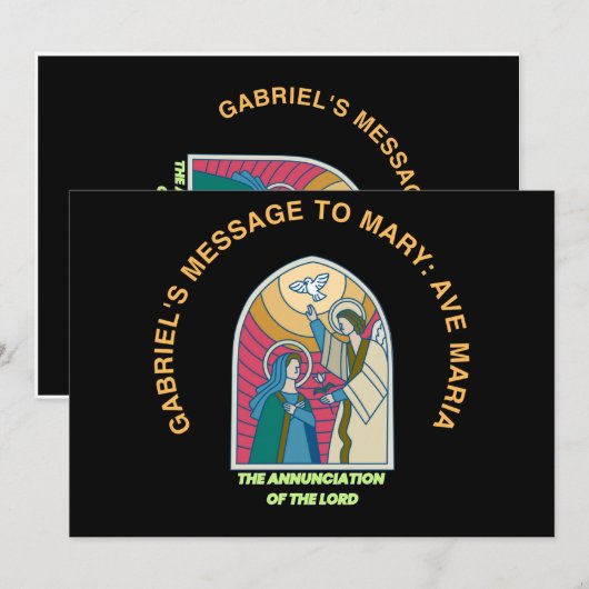 The Annunciation of the Lord シーズンカード (正面/裏面)