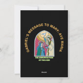 The Annunciation of the Lord シーズンカード (裏面)