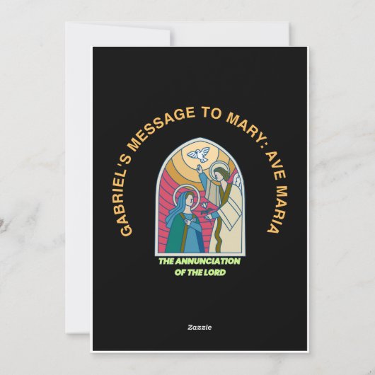 The Annunciation of the Lord シーズンカード (裏面)