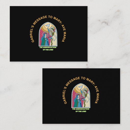 The Annunciation of the Lord ノートカード (正面/裏面)