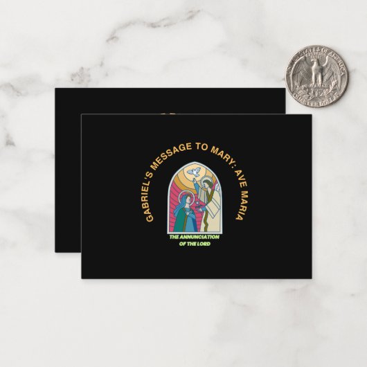 The Annunciation of the Lord ノートカード (正面/裏面インサイチュ)