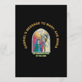The Annunciation of the Lord 招待状 (正面)