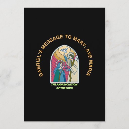 The Annunciation of the Lord 招待状 (正面)