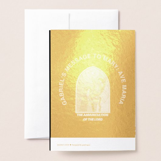 The Annunciation of the Lord 箔カード (裏面封筒付き)