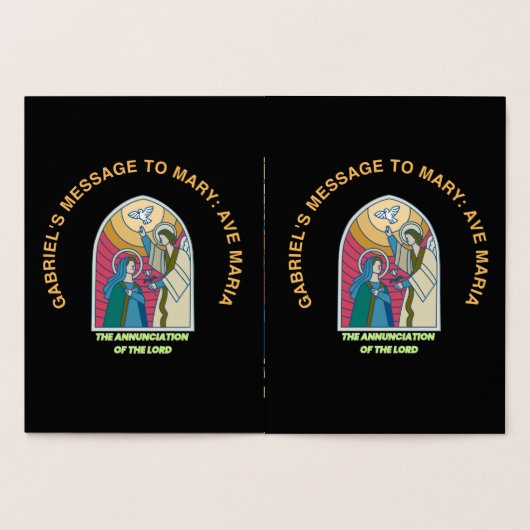 The Annunciation of the Lord 箔カード (内部)