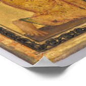 The Annunciation tempera and oil painting on wood ポスター (角)