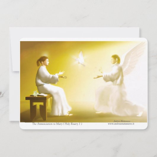 The Annunciation to Mary 招待状 (正面)