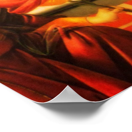 The Annunciation Virgin Mary and Archangel Gabriel ポスター (角)