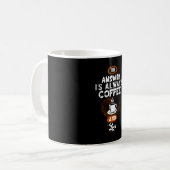 The Answer is Always Coffee コーヒーマグカップ (正面左)