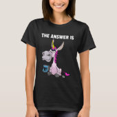 The answer is no. Grumpy Funny Donkey Unicorn Tシャツ (正面)