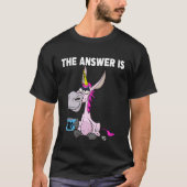 The answer is no. Grumpy Funny Donkey Unicorn Tシャツ (正面)