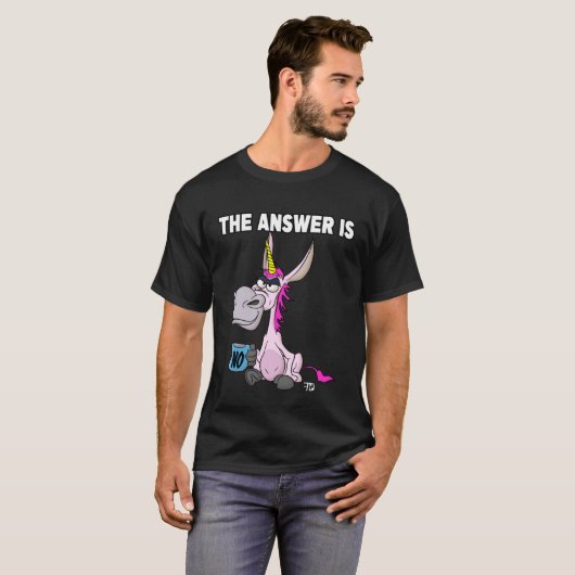The answer is no. Grumpy Funny Donkey Unicorn Tシャツ (正面フル)