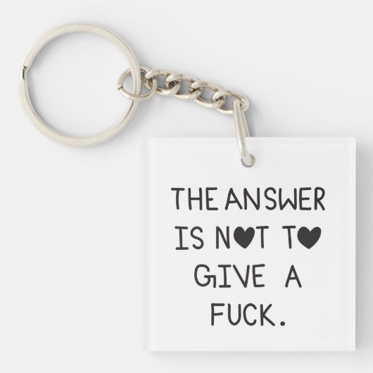 The answer is not to give a f キーホルダー (正面)