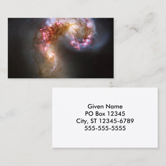 The Antenna銀河系写真 名刺 (正面/裏面)