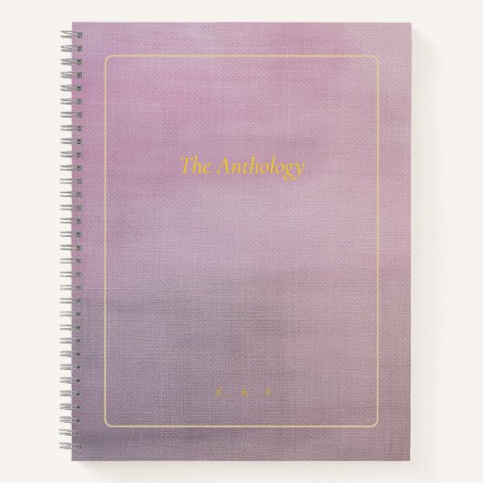 The Anthology | Mauve Custom Poetry Collection ノートブック (正面)