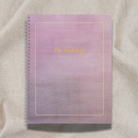 The Anthology | Mauve Custom Poetry Collection ノートブック